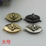 Shiny gold bag hardware fittings fashion zinc alloy twist turn lock for purse