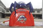 Waterproof PVC Red Cool Spider Design Giant Inflatable Football Tunnel ,