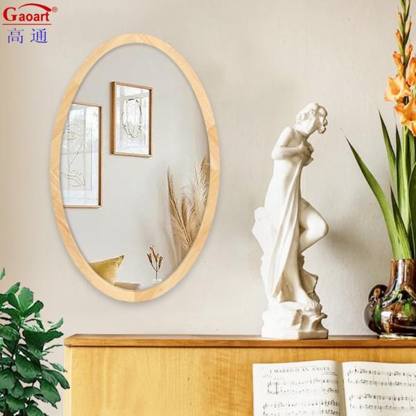 Customized Size Glass Mirror Rustic Antique Floral Full Length Decor Wooden