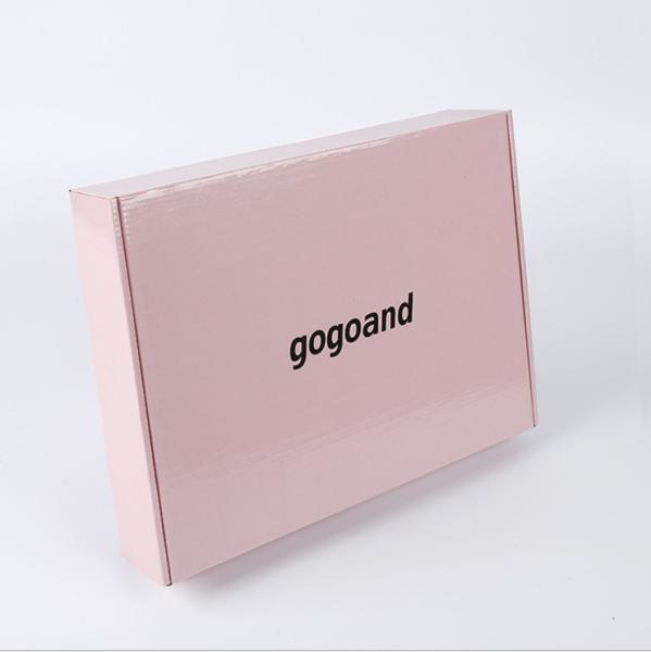 Wholesale custom logo foldable pink corrugated product packaging box aircraft