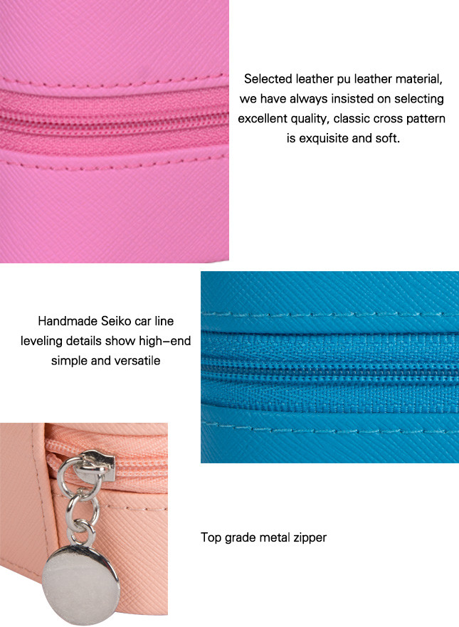 Gift Packaging Portable Jewelry Organizer , Personalised Travel Jewellery Case