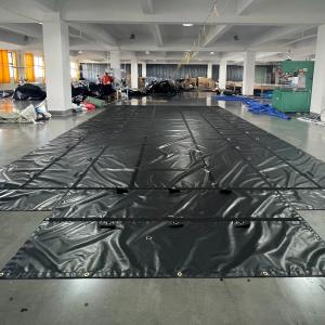 Wholesale 3 Set D-Ring 18oz Vinyl Flatbed Lumber Tarp 20x20 Heat Insulation from china suppliers
