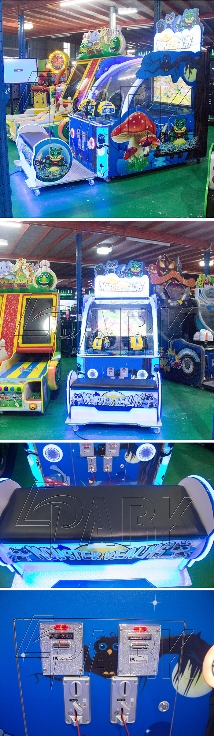 Monster Realms EPARK Ball Shooting Arcade Machines Coin Operated Simulator