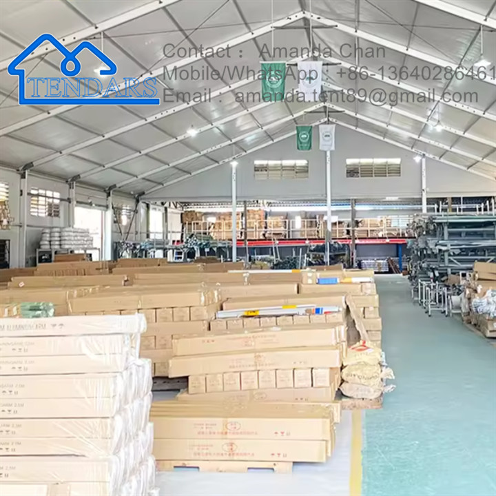 UV Resistance,Flame Retardant Outdoor Aluminum Pvc Warehouse Tent Storage Industrial Tent For Stock