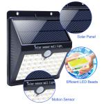 ABS High Power Waterproof PIR Motion Sensor Outdoor LED Garden 3 Head Security