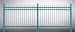 Industrial Safety Ornamental Aluminum Fence , Metal Garden Fence