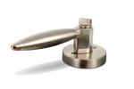 Zinc Alloy Tubular Door Locks High Security 3 Brass Keys Satin Nickel