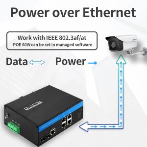 Wholesale Industrial Managed PoE Switch Gigabit SFP 120W Budget Active PoE Rugged Case from china suppliers