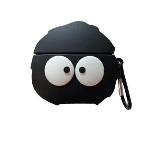 Wholesale Anti Lost Cute Black Airpod Cases Black Silicone Cartoon Finger Print Proof from china suppliers