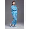 Buy cheap ESD anti static Protective Coverall Suit with condutive fiber blue color from wholesalers