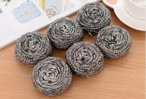 Wholesale Anti Mildew 410 Stainless Steel Scouring Ball , More Durable Steel Scrubbing Pads from china suppliers