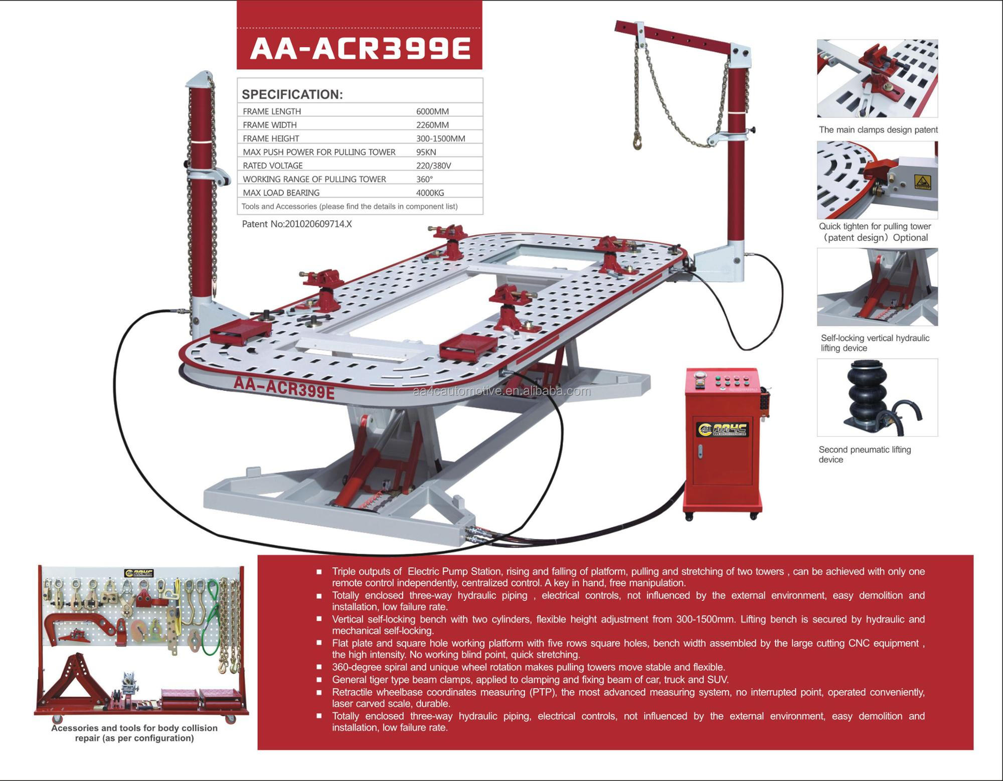 Auto Body Collision Repair System Frame Measuring Car Truck Chassis Straightening Machine