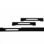 220mm Aluminium Furniture Handles Black Sliding Cupboard Door Handles
