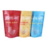 Digital Print Plastic Stand Up Pouch Chocolate Candy Packaging With Zipper