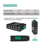 Industrial PoE Switch 4 Port 10/100/1000BASE-T PoE 1 Port 10/100/1000T