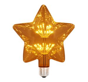 Wholesale G145 1.5w E27 Fancy Filament Light Bulbs Warm White Star Shape 180lm from china suppliers