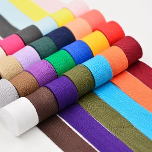 Wholesale Herribone Design Cotton Ribbon Purple Orange Cotton Twill Tape from china suppliers