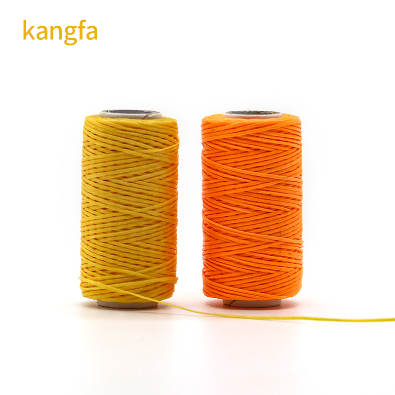 MERCERIZED 100% Polyester Flat Leather Waxed Thread 150d/16 Wax Thread for Sewing Leather