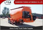 Payload 25 - 35 cbm Steel Cement Tanker Truck Mechanical / Air Suspension double