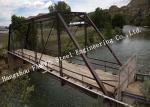 Long Span Galvanized Surface Treatment Steel Truss Bridge Modern Structural