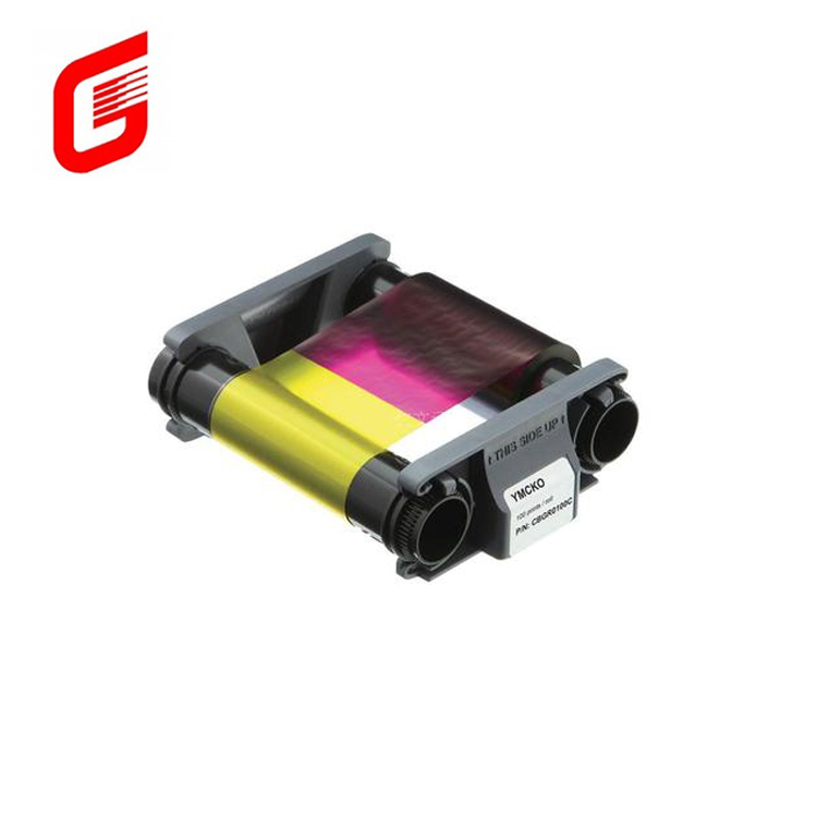 Badgy100/200 Card Printer Evolis CBGR0100C YMCKO Ribbon for Professional and Printing