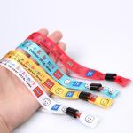 RFID Polyester Woven Wristband for Evening/Party/Festival and Gift ,wristband