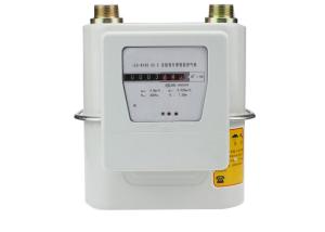 China Smart AMR Prepaid Gas Electric Meter , Steel Case Household Gas Meter With IC Card on sale