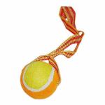 2.5inch pet tennis ball with rope string