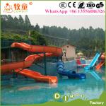 Water theme park equipment used fiberglass water slide tubes for sale