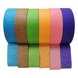 Wholesale Waterproof Hot Melt Colored Masking Tape Rubber Adhesive For Home Painting from china suppliers
