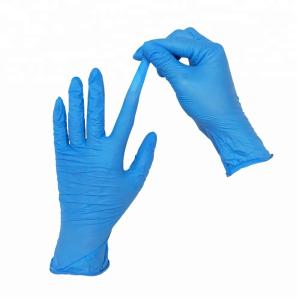 Wholesale Non Medical AQL1.5 Disposable Nitrile Gloves Chemical Resistance Wholesale Blue Powder Free high quality from china suppliers