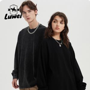 Wholesale Heavy Weight Cotton Knitted Hoodie Two Tone Cut Sew Crewneck Sweatshirt from china suppliers
