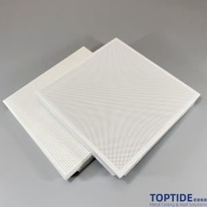 China Suspended Cut Edge SoundTex Fireproof Ceiling Board , Acoustic Ceiling Tiles 600x600 on sale