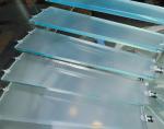 Staircase Floor Decoration 3-15mm Thickness Anti Slip Satin Acid Etch Laminated