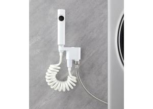 Wholesale White Bathroom SS304 Accessories Portable Shattaf Bidet Wash Sprayer Set from china suppliers