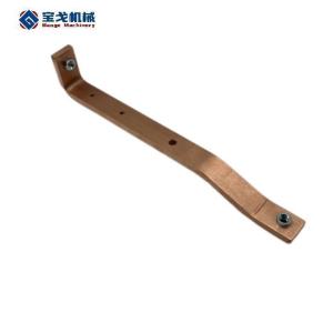 Wholesale Electric Power Industry Red Copper Bending Busbar for PVC Cover and Sturdy Connection from china suppliers
