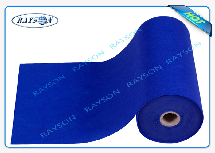 Single S PP Spunbond Non Woven Polypropylene Fabric For Sofa , Green / Blue