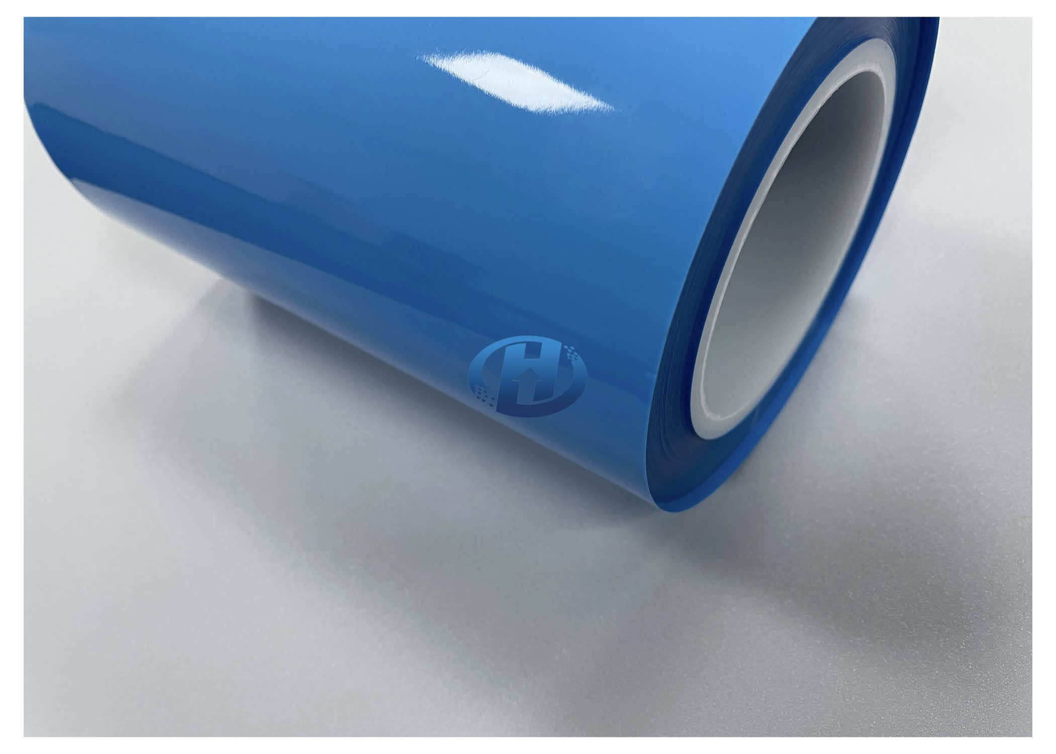 200 μm Blue HDPE Film UV Cured Silicone Coating Film Without Silicone Transfer No Residuals