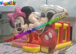 Mickey Mouse Commercial Bouncy Castles , Inflatable Bounce House With PVC