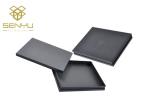 Black Kraft Paper Box Packaging with 1200g Cardboard Base Lid Gift Packing