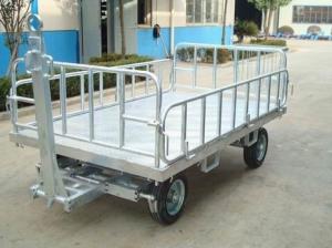 Wholesale Non Slip Airport Baggage Cart , Container Pallet Dolly Wear Resistant from china suppliers