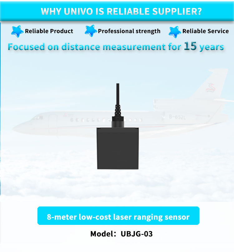 UNIVO 100m UBJG-03Y Laser Displacement Sensor for Measuring Position and Traffic Flow