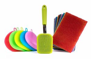 Wholesale All Purpose Silicone Kitchen Brush Towel Scrubber For Kitchen Wash Dish from china suppliers