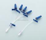 Medical one way extension tube with normal needle free connector luerlock