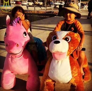 Wholesale Hansel hot selling battery animal kids electric rides on stuffed toys from china suppliers