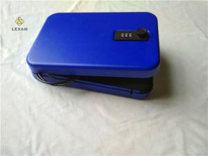 Wholesale Blue GV25BL Portable Handgun Safe , Bedside Gun Safe 3 Tumbler Combination Lock from china suppliers