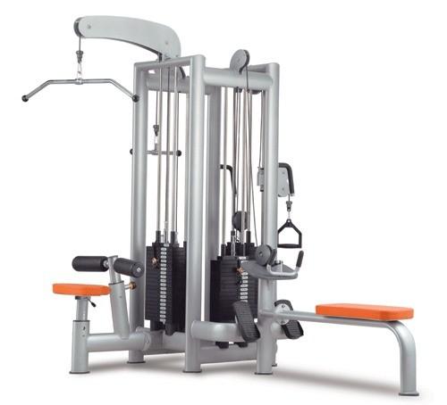 Commercial Gym Equipment Adjustable Pulley 4-Station Strength Training Cable
