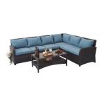 Patio Furniture Set Outdoor Sectional Sofa Conversation Set All Weather Wicker