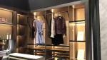 Bedroom Wooden U Shaped Walk In Closet Storage Units For Clothing Storage