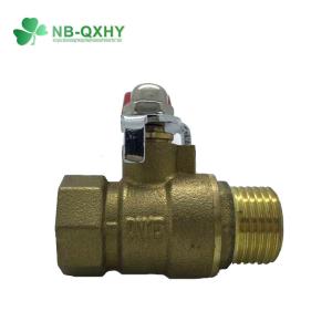 Wholesale Flexible Ball Valve Structure Media Water Yellow Thread Brass Copper with Steel Handle from china suppliers